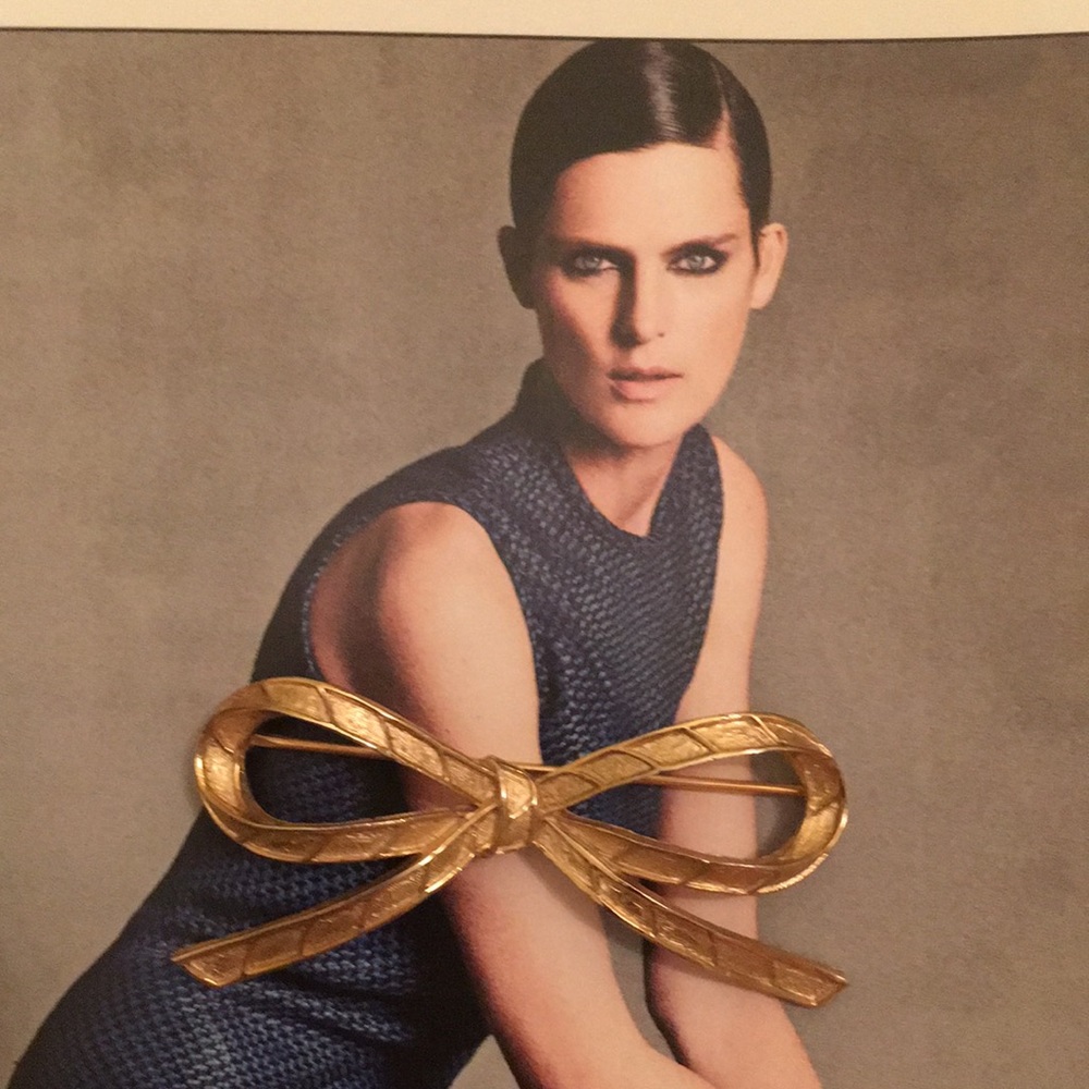 Trifari gold vintage brooch